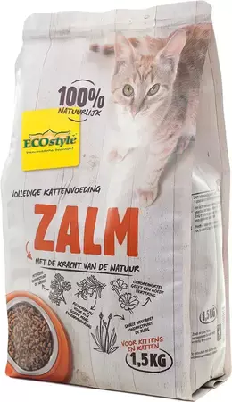 Ecostyle vitaal compleet kat zalm 1,5 kg