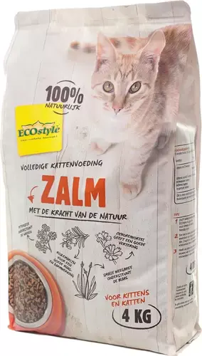 Ecostyle vitaal compleet kat zalm 4 kg