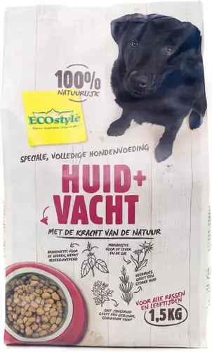 Ecostyle vitaal speciaal hond huid&vacht 1,5 kg