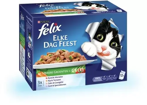 Felix Pouch 12 pack elke dag feest groenten