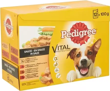 Pedigree Multipack pouch adult selection 12 x 100 gr